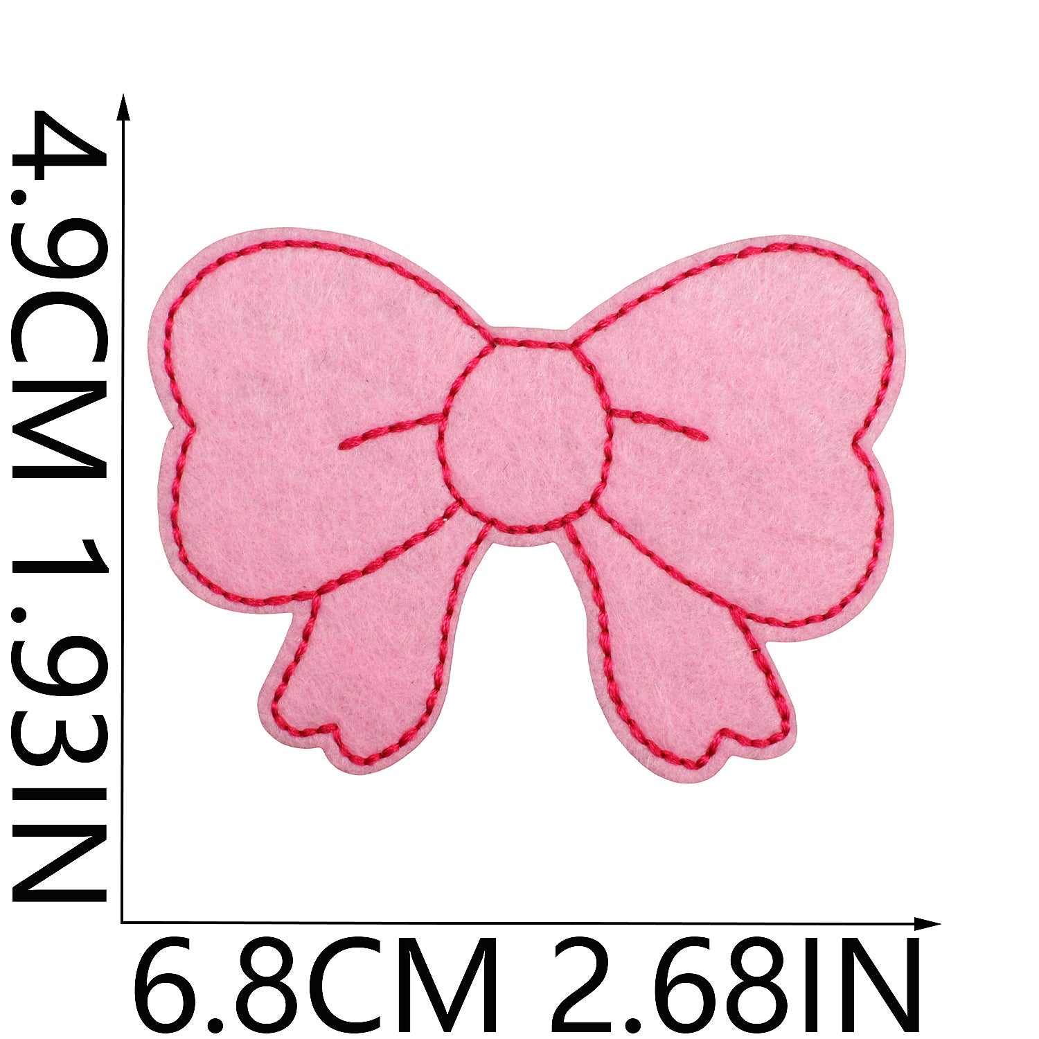 Wholesale Cherry Bow Embroidered Cloth Patch